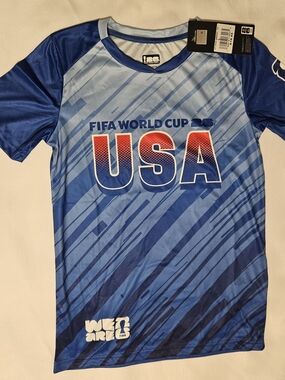 USA Blue Kids FIFA World Cup Jersey Top